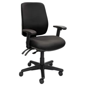 Buro Roma Fabric Office Chair with Arms, High Back, Black by Buro Seating, a Chairs for sale on Style Sourcebook