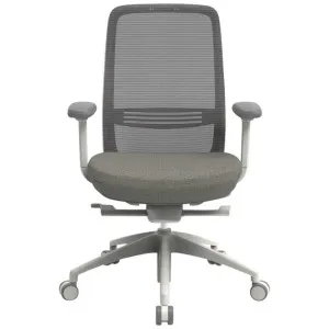 Konfurb Luna Fabric Office Chair with Arms, White by Konfurb, a Chairs for sale on Style Sourcebook