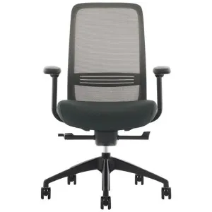 Konfurb Luna Fabric Office Chair with Arms, Black by Konfurb, a Chairs for sale on Style Sourcebook