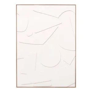 Ivory Shapes 2 Box Framed Canvas in 103 x 143cm by OzDesignFurniture, a Prints for sale on Style Sourcebook