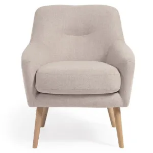 Candora Fabric Armchair, Beige by El Diseno, a Chairs for sale on Style Sourcebook
