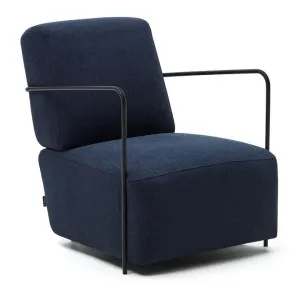 Kone Fabric Lounge Armchair, Navy by El Diseno, a Chairs for sale on Style Sourcebook