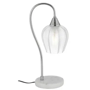 Azalea Table Lamp, White / Chrome by Telbix, a Table & Bedside Lamps for sale on Style Sourcebook