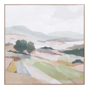 Spring Hillside Box Framed Canvas in 120 x 120cm by OzDesignFurniture, a Painted Canvases for sale on Style Sourcebook