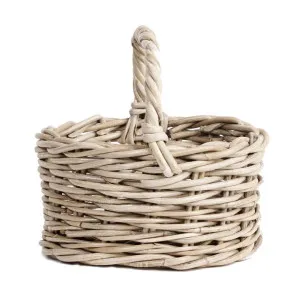 Half Pint Small Cane Basket, Oval by Wicka, a Baskets & Boxes for sale on Style Sourcebook
