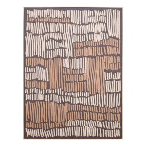 Mocha Brushstrokes Box Framed Canvas in 123 x 163cm by OzDesignFurniture, a Painted Canvases for sale on Style Sourcebook