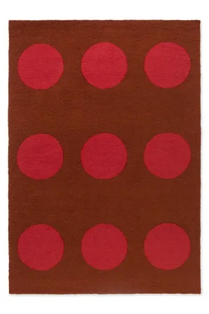 Brink & Campman Habitat Festival Dots Red 495800 by Brink & Campman, a Contemporary Rugs for sale on Style Sourcebook