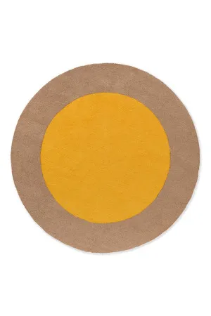 Brink & Campman Habitat Festival Round Yellow 496306 by Brink & Campman, a Contemporary Rugs for sale on Style Sourcebook