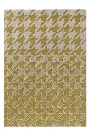Ted Baker Houndstooth Mustard 455706 by Ted Baker, a Contemporary Rugs for sale on Style Sourcebook