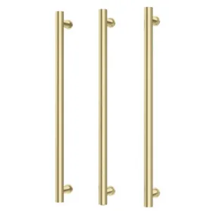 Heated Triple Towel Rail Round 800mm Brushed In Gold By Phoenix by PHOENIX, a Towel Rails for sale on Style Sourcebook