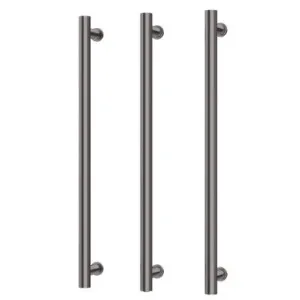 Heated Triple Towel Rail Round 800mm In Brushed Carbon By Phoenix by PHOENIX, a Towel Rails for sale on Style Sourcebook