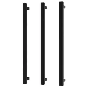 Heated Triple Towel Rail Square 800mm In Matte Black By Phoenix by PHOENIX, a Towel Rails for sale on Style Sourcebook