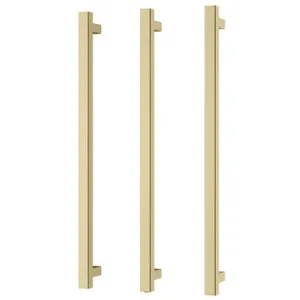 Heated Triple Towel Rail Square 800mm Brushed In Gold By Phoenix by PHOENIX, a Towel Rails for sale on Style Sourcebook