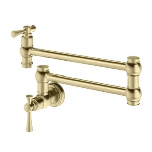 Cromford Pot Filler Brushed In Gold By Phoenix by PHOENIX, a Kitchen Taps & Mixers for sale on Style Sourcebook