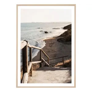Spanish Coastline Framed Print in 87 x 122cm by OzDesignFurniture, a Prints for sale on Style Sourcebook