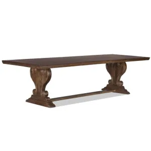 Lucien Harp Base Dining Table - Walnut Grey Range by Wisteria, a Dining Tables for sale on Style Sourcebook