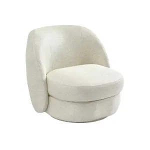 Abbey Swivel Arm Chair - Natural Linen by CAFE Lighting & Living, a Chairs for sale on Style Sourcebook