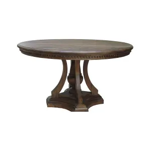 Louis Round Dining Table - Walnut 1.4m by Wisteria, a Dining Tables for sale on Style Sourcebook