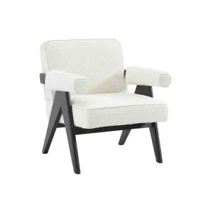 Ambrose Boucle Armchair - White by CAFE Lighting & Living, a Chairs for sale on Style Sourcebook