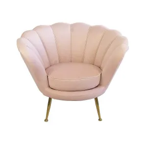 Manhattan Velvet Armchair - Rose water by Darcy & Duke, a Chairs for sale on Style Sourcebook