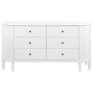 Arienne 6-Drawer Chest White by CAFE Lighting & Living, a Cabinets, Chests for sale on Style Sourcebook