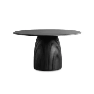 Avery Round Dining Table 1.4m - Black by Calibre Furniture, a Dining Tables for sale on Style Sourcebook