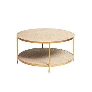 Manhattan Gold Coffee Table - Rattan by Canvas and Sasson, a Coffee Table for sale on Style Sourcebook