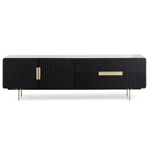 Bailey TV Unit - Matte Black by Calibre Furniture, a Entertainment Units & TV Stands for sale on Style Sourcebook