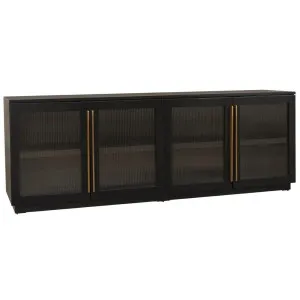 New York 4-Door Black Buffet Cabinet by CAFE Lighting & Living, a Sideboards, Buffets & Trolleys for sale on Style Sourcebook