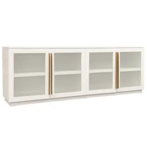New York 4-Door White Buffet Cabinet by CAFE Lighting & Living, a Sideboards, Buffets & Trolleys for sale on Style Sourcebook