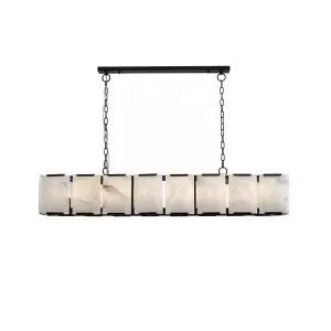 New York Alabaster Pendant - Linear Black by CAFE Lighting & Living, a Pendant Lighting for sale on Style Sourcebook