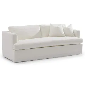 Burleigh Linen Sofa - 3 Seater White by CAFE Lighting & Living, a Sofas for sale on Style Sourcebook