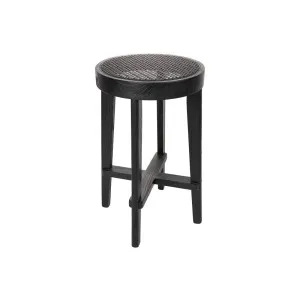 Cape Byron Rattan Kitchen Stool - Black by CAFE Lighting & Living, a Bar Stools for sale on Style Sourcebook