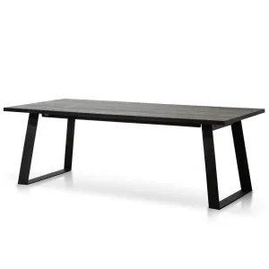 Olympia Straight Top Dining Table - Black by Calibre Furniture, a Dining Tables for sale on Style Sourcebook