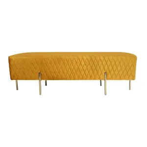 Celine Bench Ottoman - Vintage Marigold by Darcy & Duke, a Ottomans for sale on Style Sourcebook