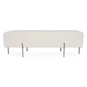 Celine Quilted Bench Ottoman - Textured Pearl by Darcy & Duke, a Ottomans for sale on Style Sourcebook