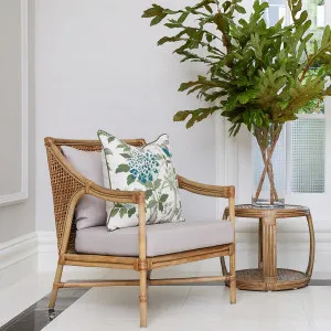 Raffles Rattan Lounge Chair - Mud Grey by Wisteria, a Chairs for sale on Style Sourcebook