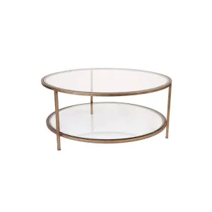 Cocktail Gold Coffee Table - Glass Top by CAFE Lighting & Living, a Coffee Table for sale on Style Sourcebook