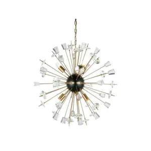 Hudson Crystal & Brass Pendant Light by CAFE Lighting & Living, a Pendant Lighting for sale on Style Sourcebook