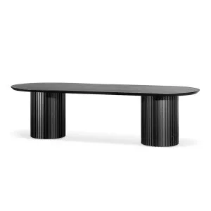 Hunter Designer Dining Table 2.2m - Black by Calibre Furniture, a Dining Tables for sale on Style Sourcebook