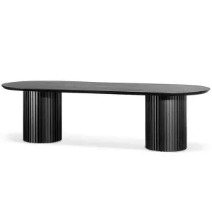 Hunter Designer Dining Table 2.8m - Black by Calibre Furniture, a Dining Tables for sale on Style Sourcebook