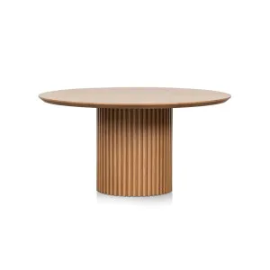 Hunter Designer Round Dining Table 1.5m - Natural by Calibre Furniture, a Dining Tables for sale on Style Sourcebook