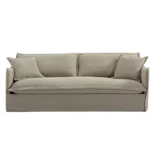 Cove 3 Seater Hamptons Sofa - Taupe Linen by CAFE Lighting & Living, a Sofas for sale on Style Sourcebook