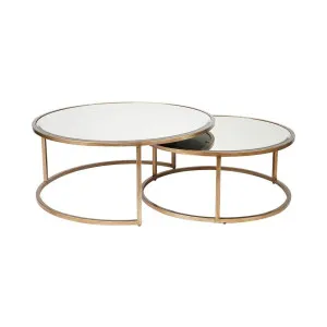 Serene Nesting Coffee Tables - Antique Gold by CAFE Lighting & Living, a Coffee Table for sale on Style Sourcebook