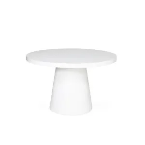 Whitehaven Round Outdoor Dining Table - White 1.2m by Darcy & Duke, a Dining Tables for sale on Style Sourcebook