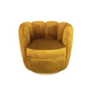 Soho Velvet Swivel Armchair - Honeycomb by Darcy & Duke, a Chairs for sale on Style Sourcebook