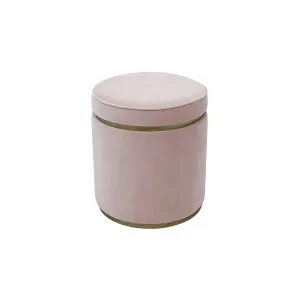 Totti Storage Stool - Blush Velvet by CAFE Lighting & Living, a Ottomans for sale on Style Sourcebook