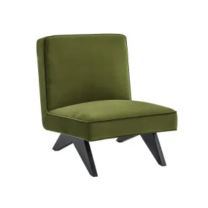 Venice Slipper Chair - Olive Green by CAFE Lighting & Living, a Chairs for sale on Style Sourcebook