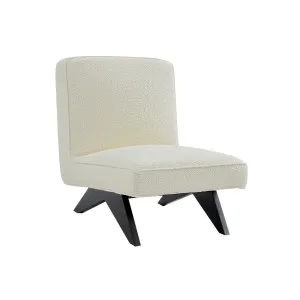 Venice Slipper Chair - White Boucle by CAFE Lighting & Living, a Chairs for sale on Style Sourcebook