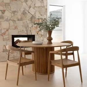 Kai Round Dining Table 150cm - Natural by Abide Interiors, a Dining Tables for sale on Style Sourcebook